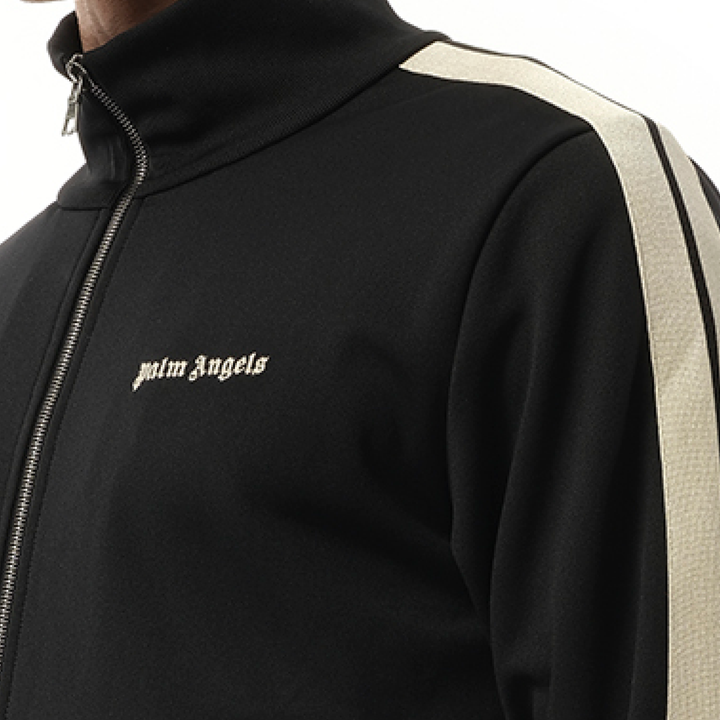 Classic Logo Track Jacket in Black/Off White