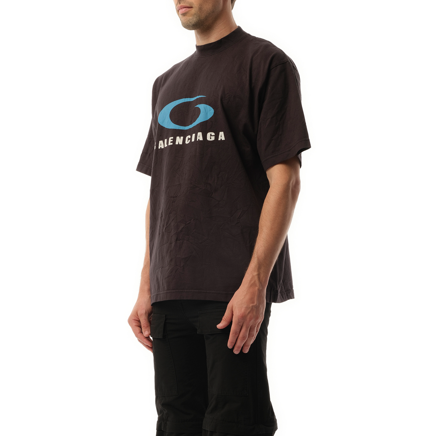 Loop Sports Medium Fit T-Shirt in Washed Black