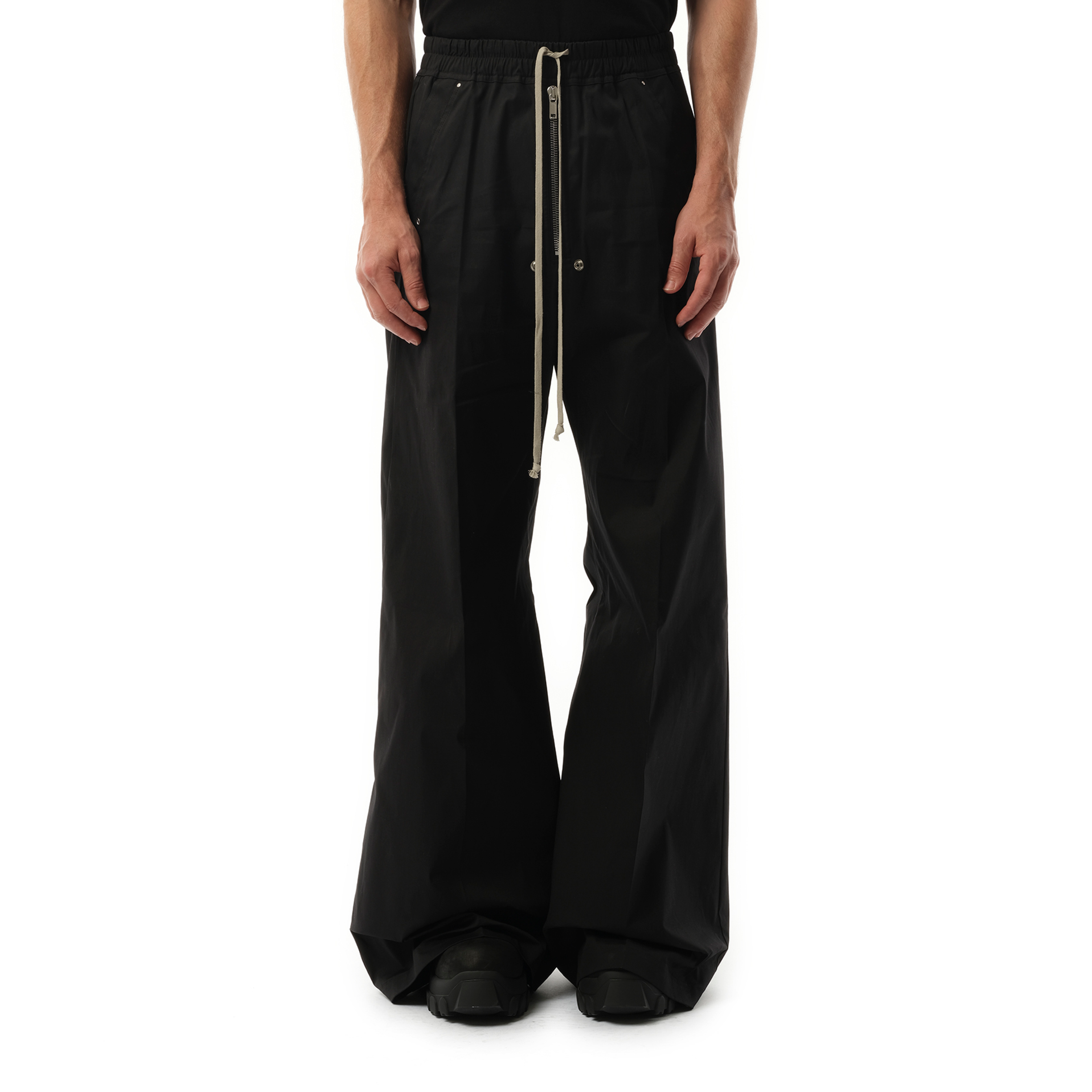 Heavy Cotton Wide Bela Pants in Black