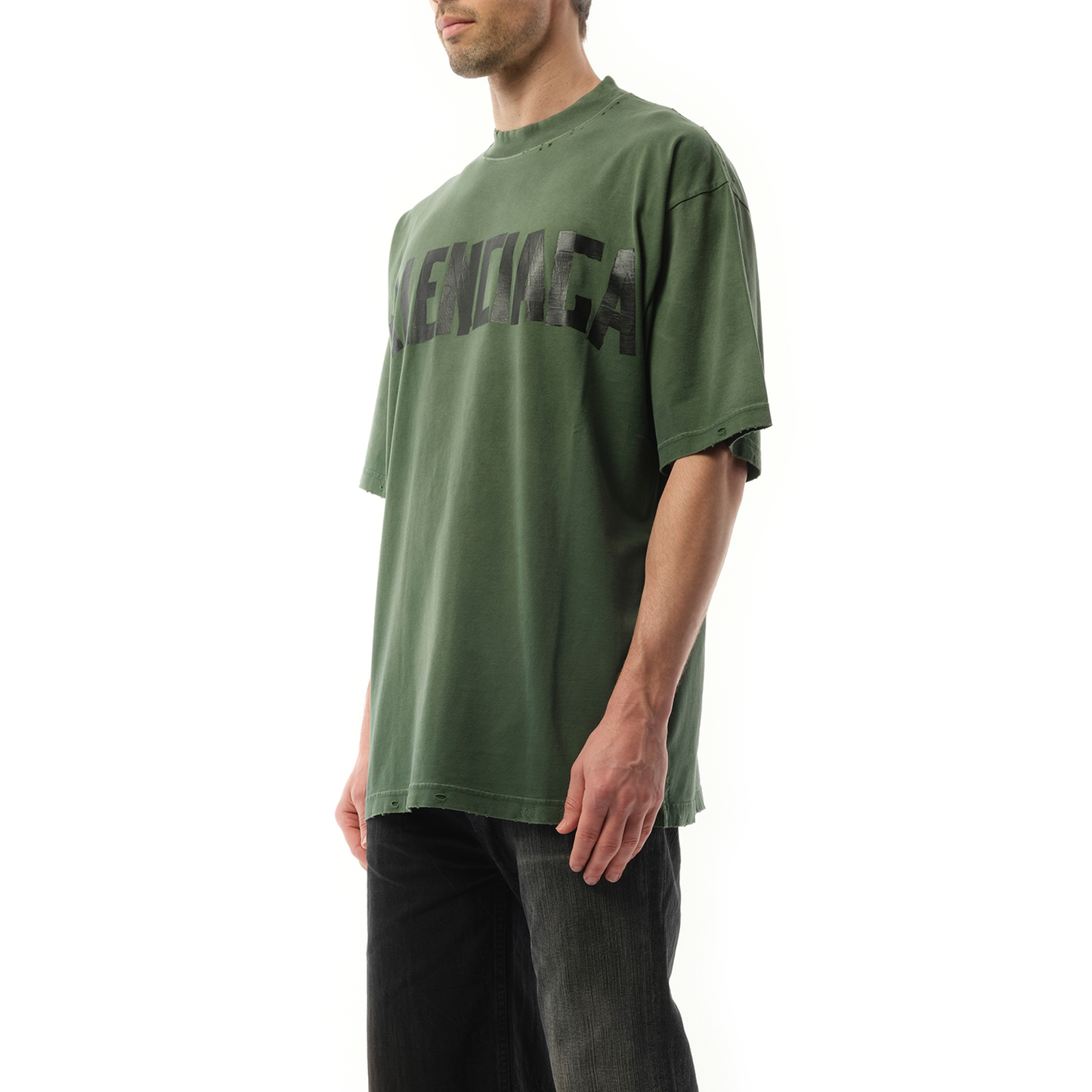 Gaffer Type Medium Fit T-Shirt in Green