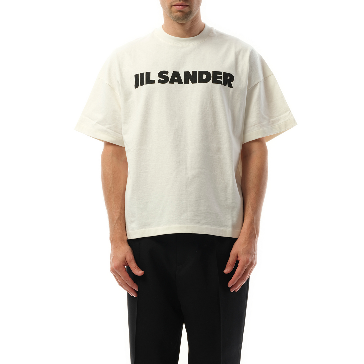 Jil Sander Logo T-Shirt in Porcelain