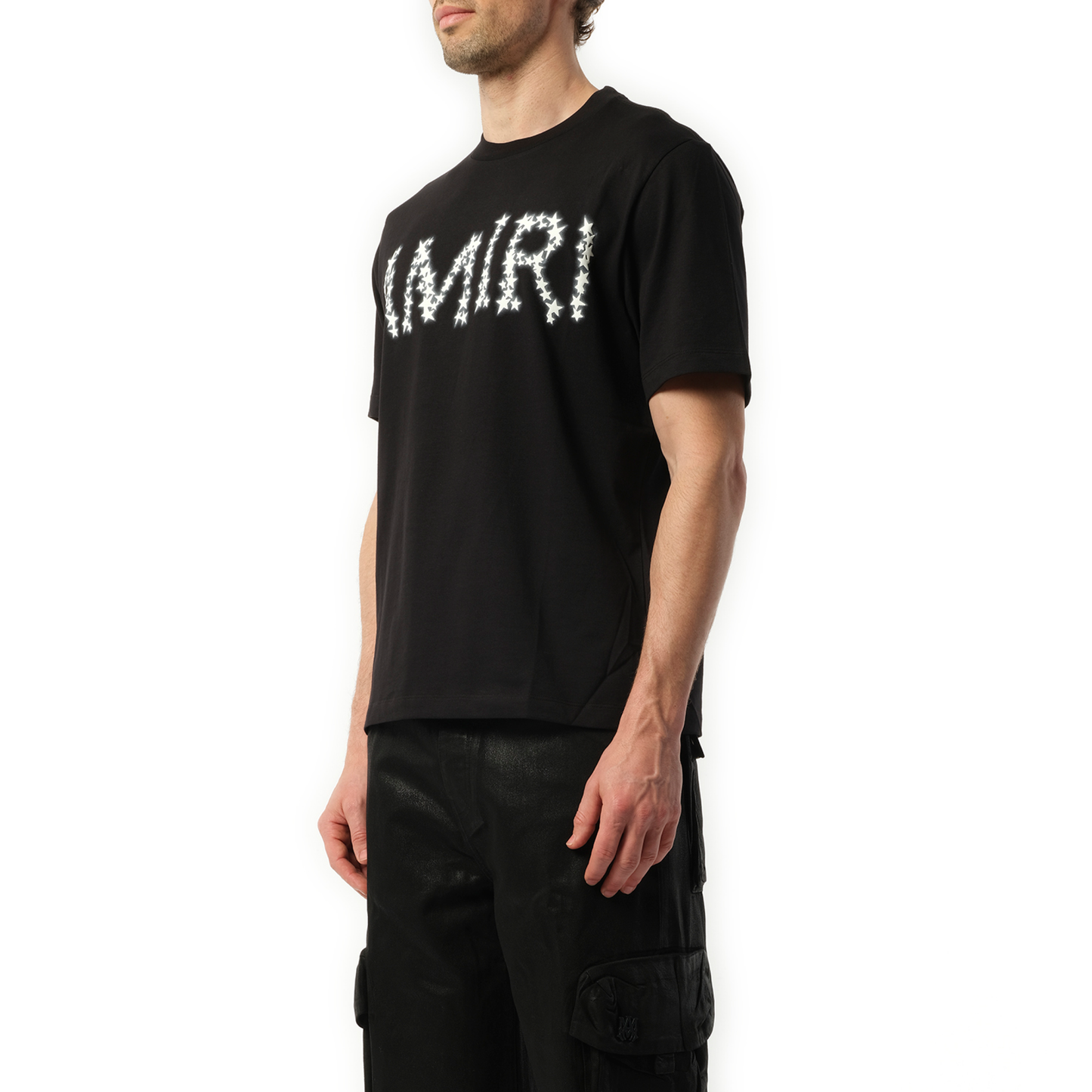 Amiri Stars Logo T-Shirt in Black