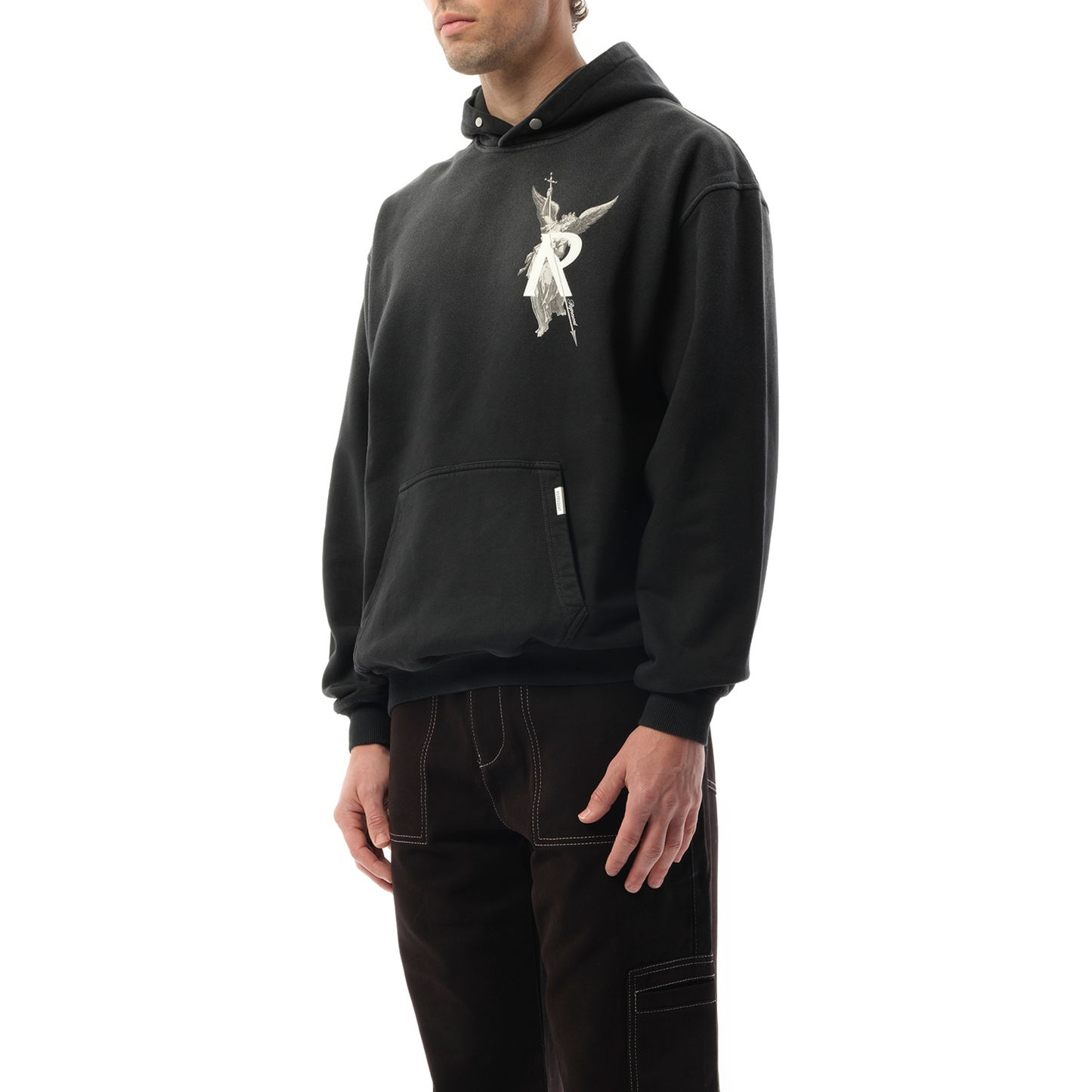 Archangel Hoodie in Stained Black