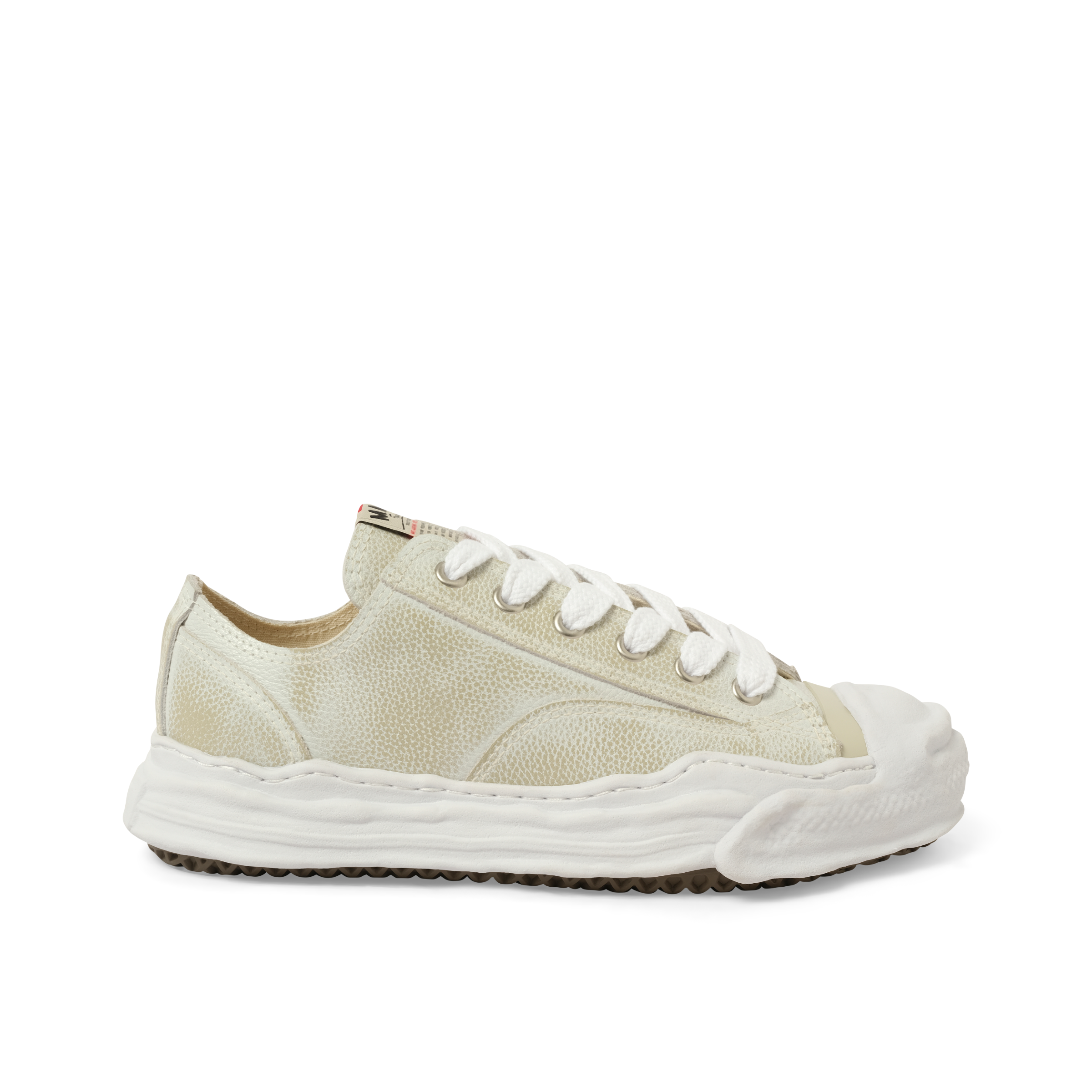 Hank OG Shrink Leahter Sneaker in White