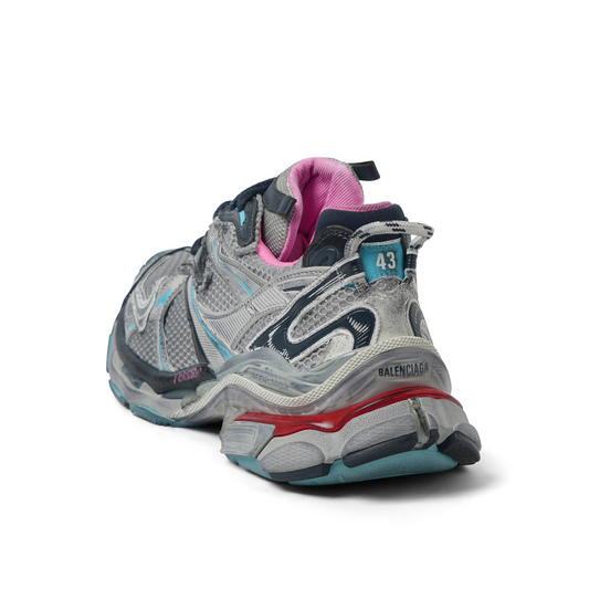 Runner 2 Sneaker in Grey/Blue/Pink/Red