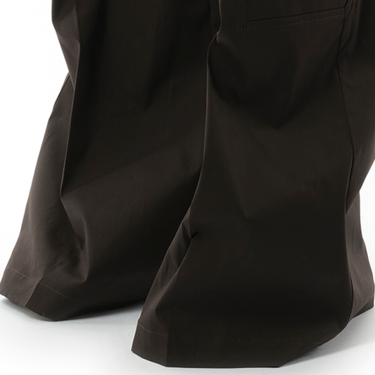 Cotton Poplin Cargobelas Pants in Dark Dust