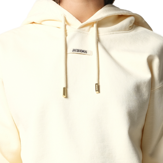 Le Hoodie Gros Grain in Light Beige