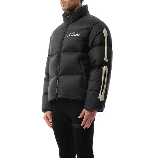 Bones Down Jacket in Black