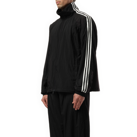 3 Stripe Nylon Jacket in Black