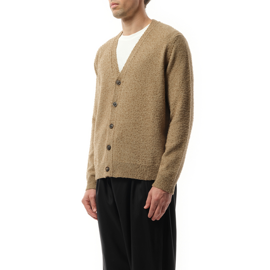 Wool Cardigan in Walnut