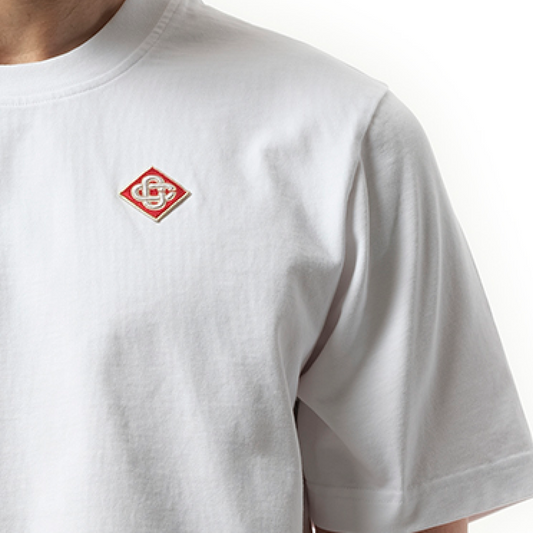 Diamond Logo Patch T-Shirt in White