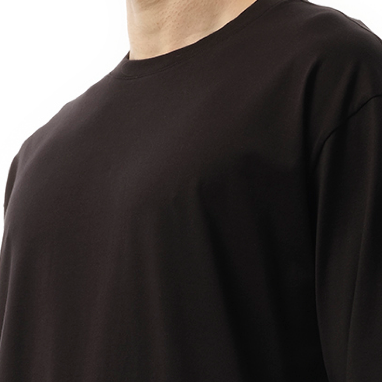 Unisex Boxy Short Sleeve T-Shirt in Black