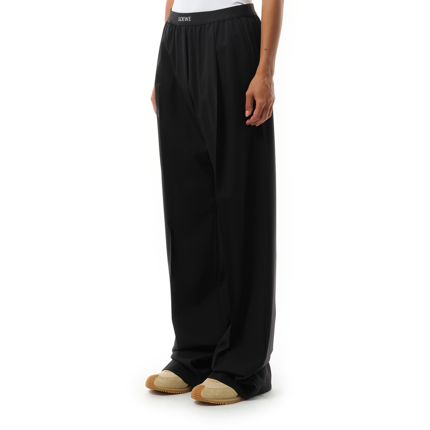 Loewe Waistband Trouser in Black