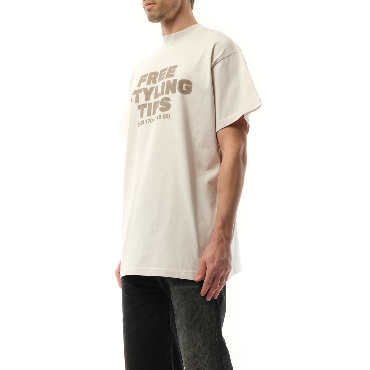 Hotline Double Front T-Shirt in White