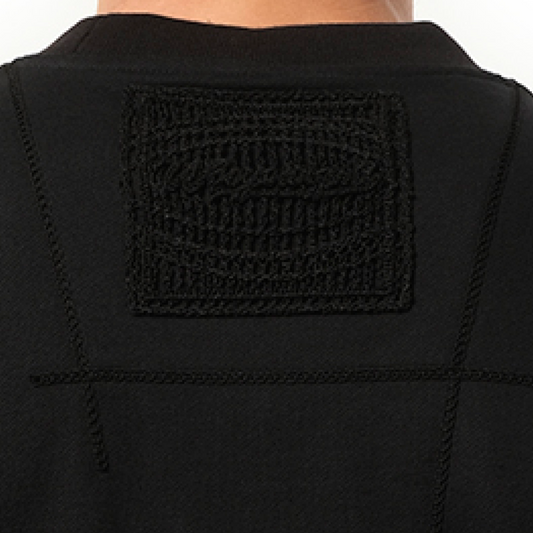 Back Patch Sweatshirt in Black