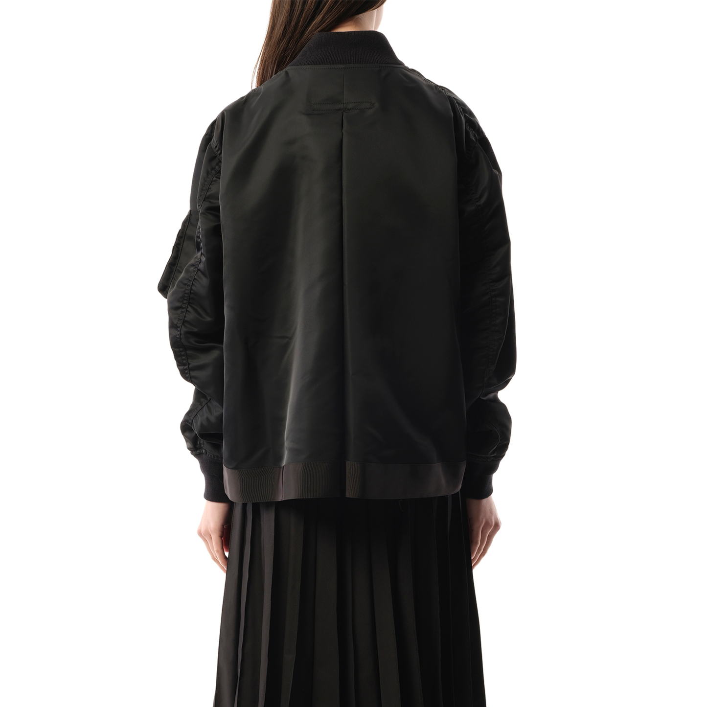 Nylon Twill Blouson in Black