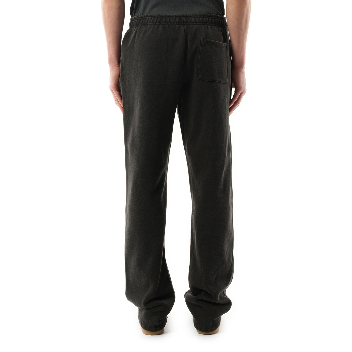 Straight-Leg Sweatpants in Washed Black