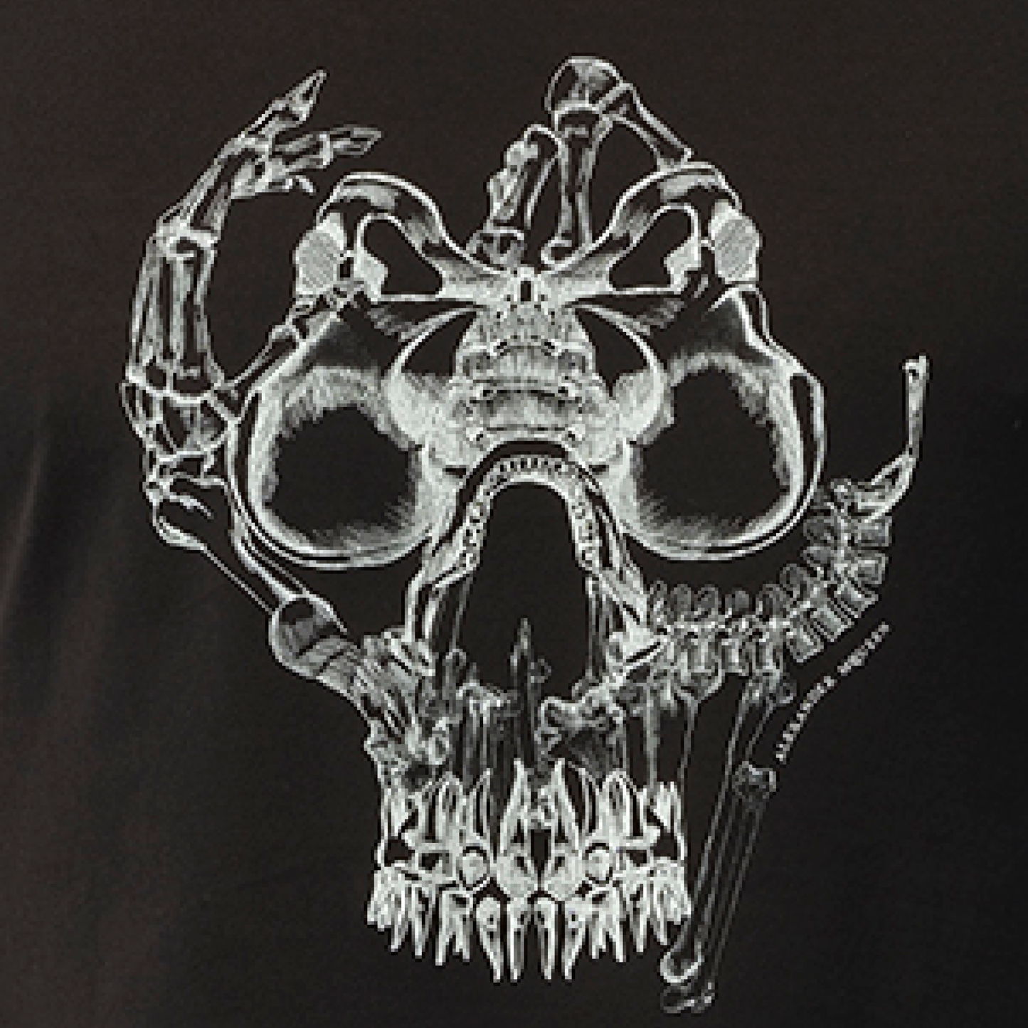 Skull Bones T-Shirt in Black