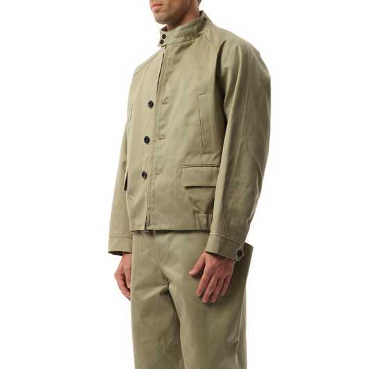 Cotton Chino Jacket in Beige