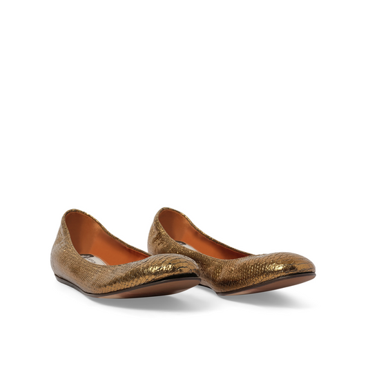 Ballet Flat in Bronze