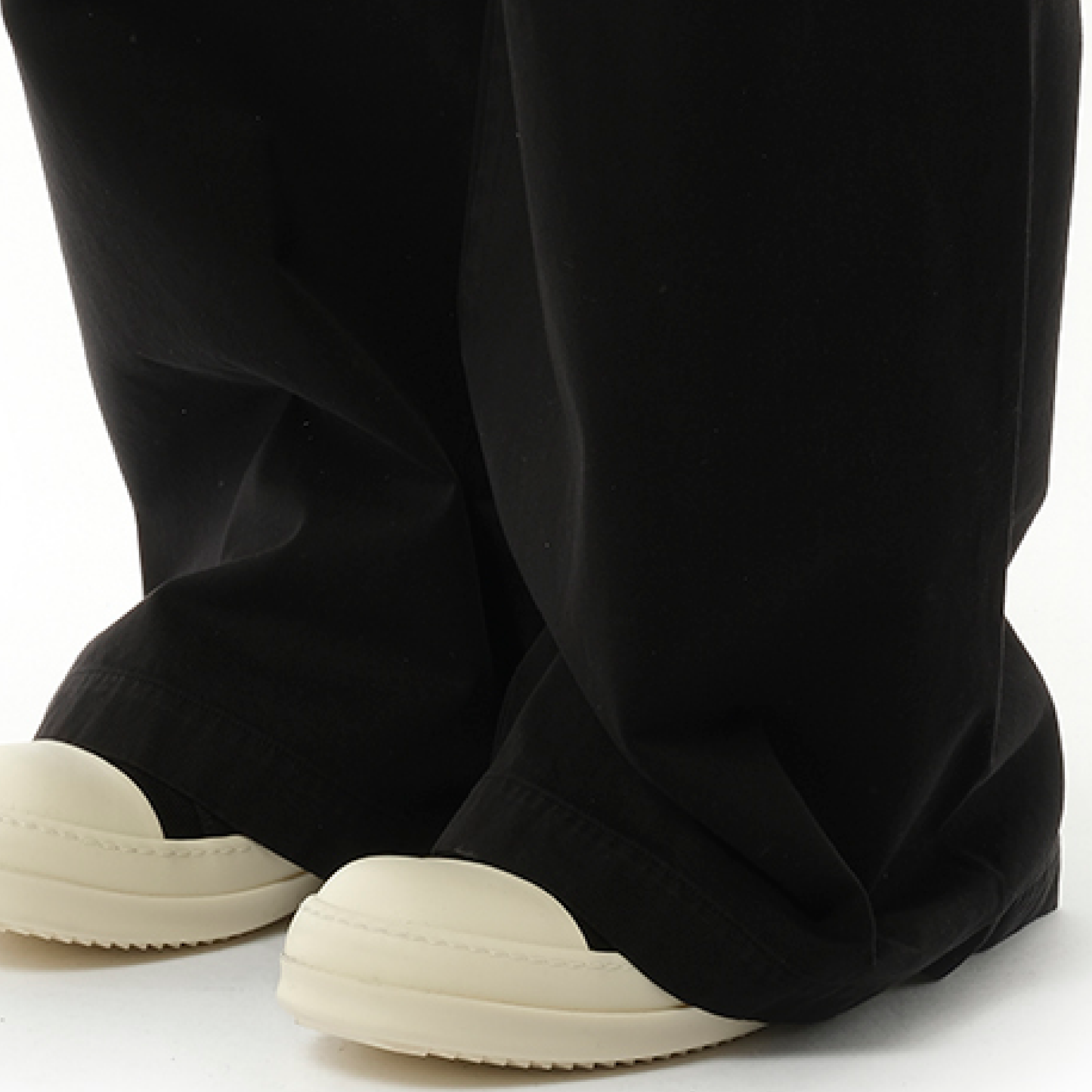 Creatch Cargo Wide Drawstring Pants in Black