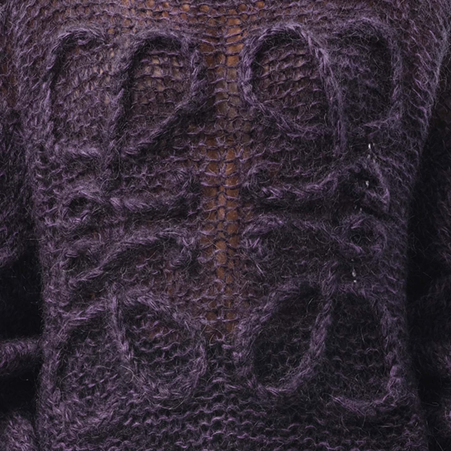 Relaxed Fit Anagram Sweater in Black/Purple