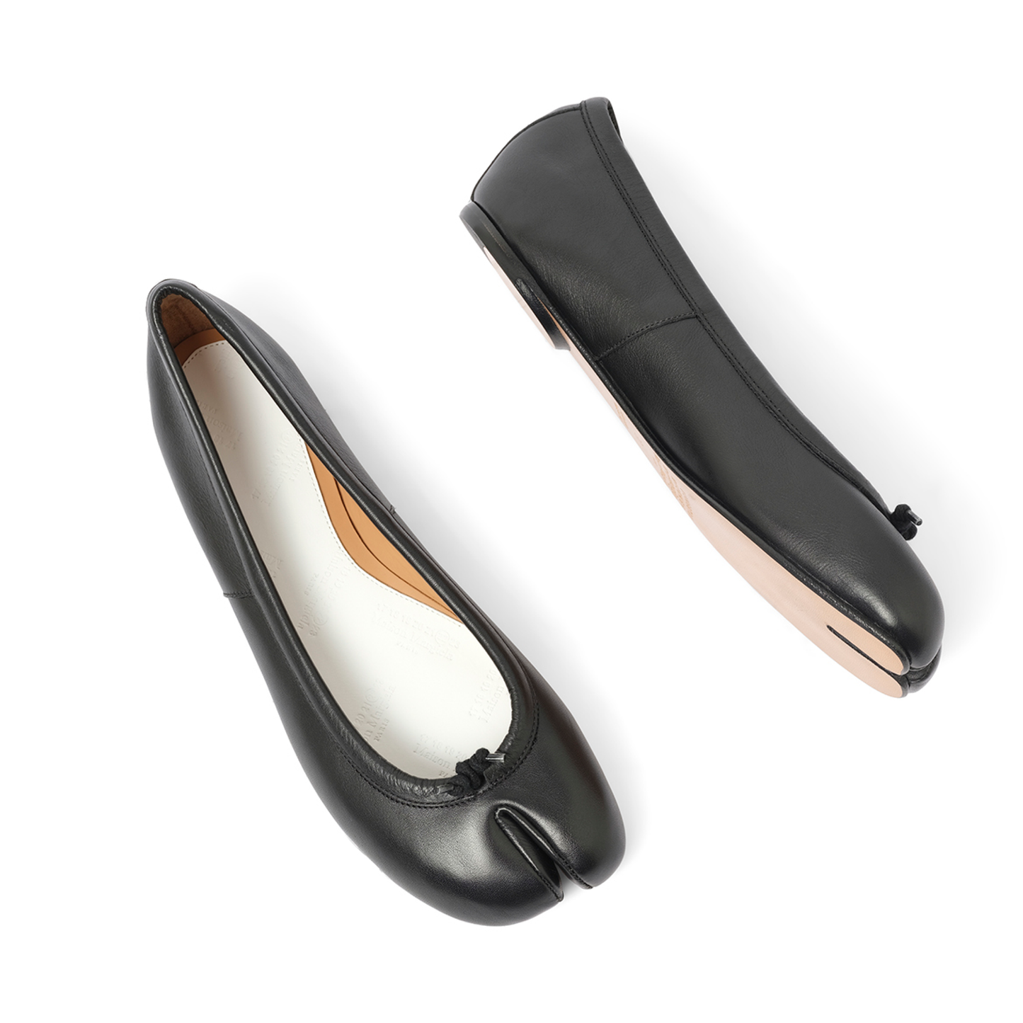 Tabi Flat Ballerina in Black