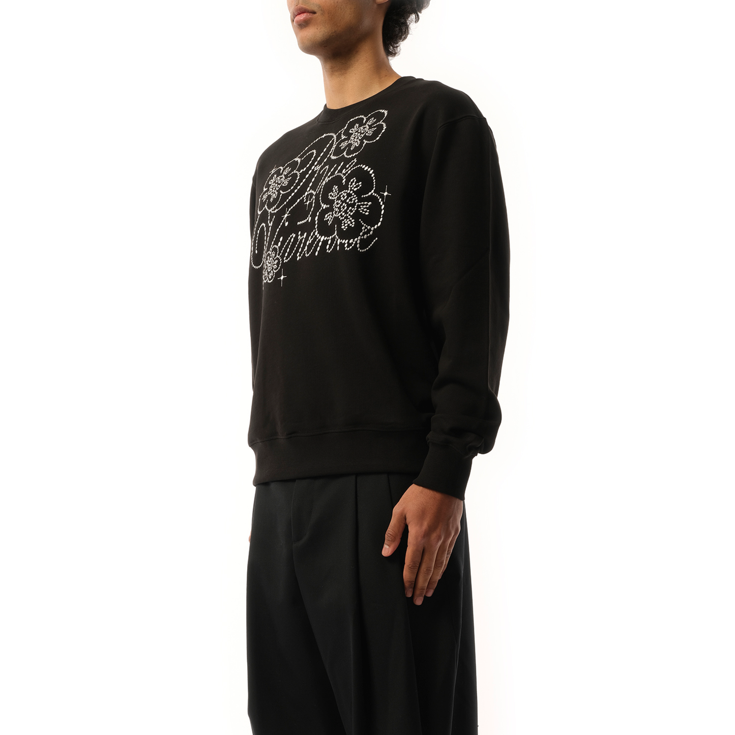 Constellation Embroidered Sweatshirt in Black