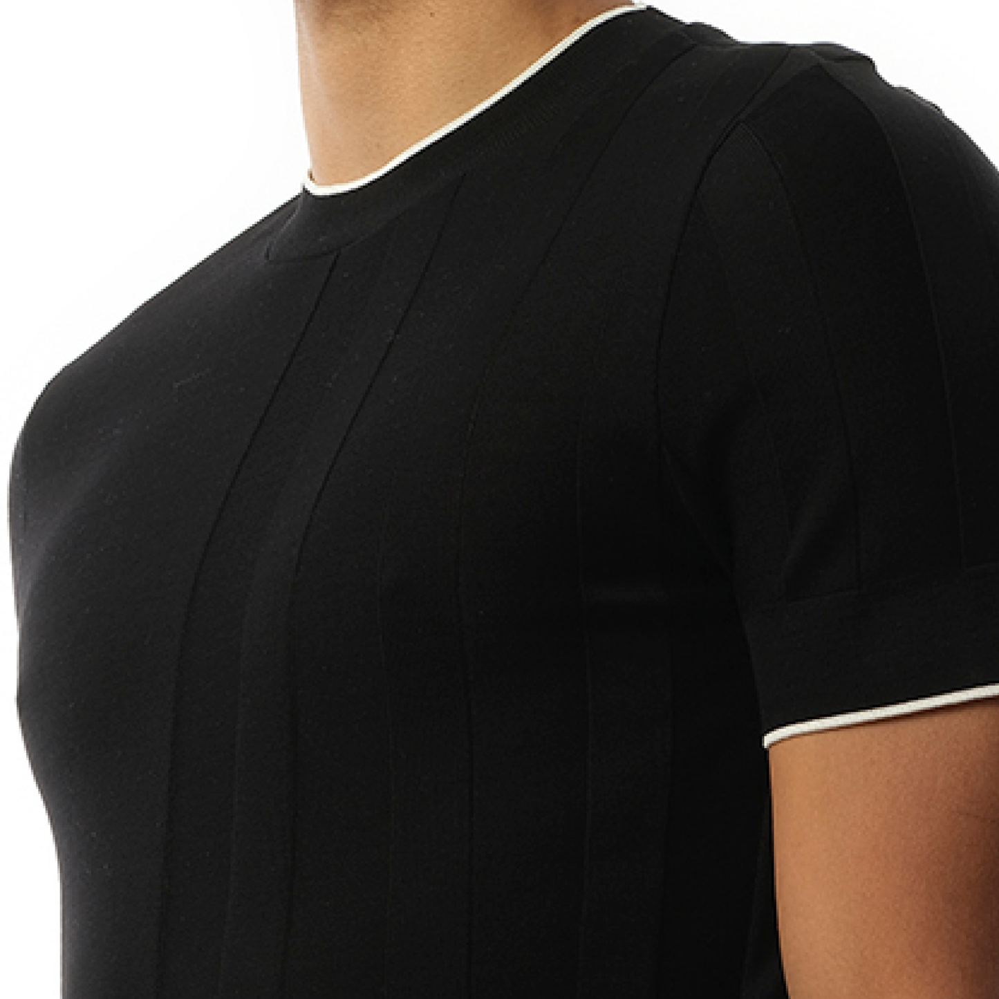 Le T-Shirt Tricot in Black