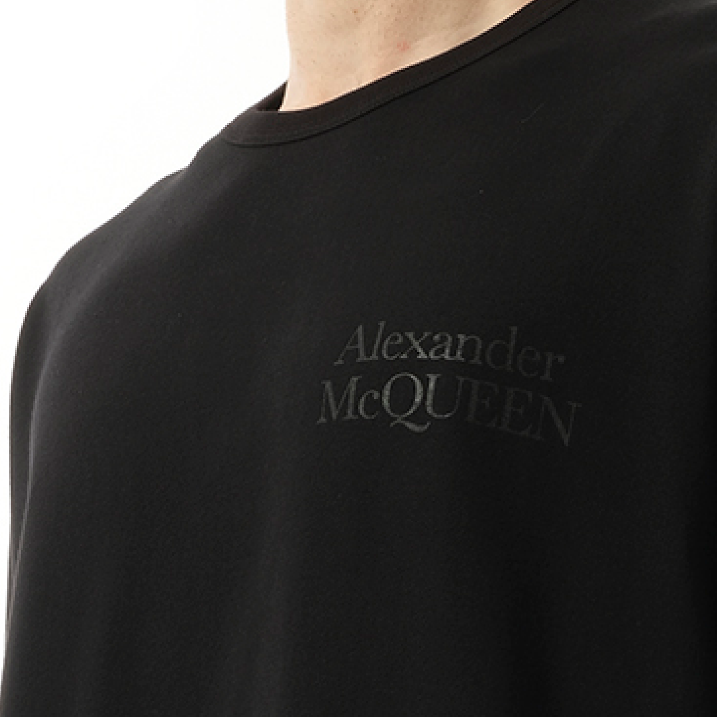 Long Sleeve Exploded Logo T-Shirt in Black/Black