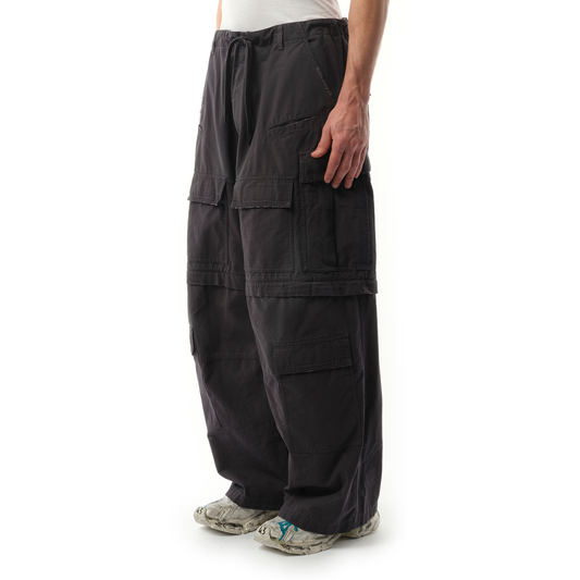 Large Cargo Pants in Elephant Grey