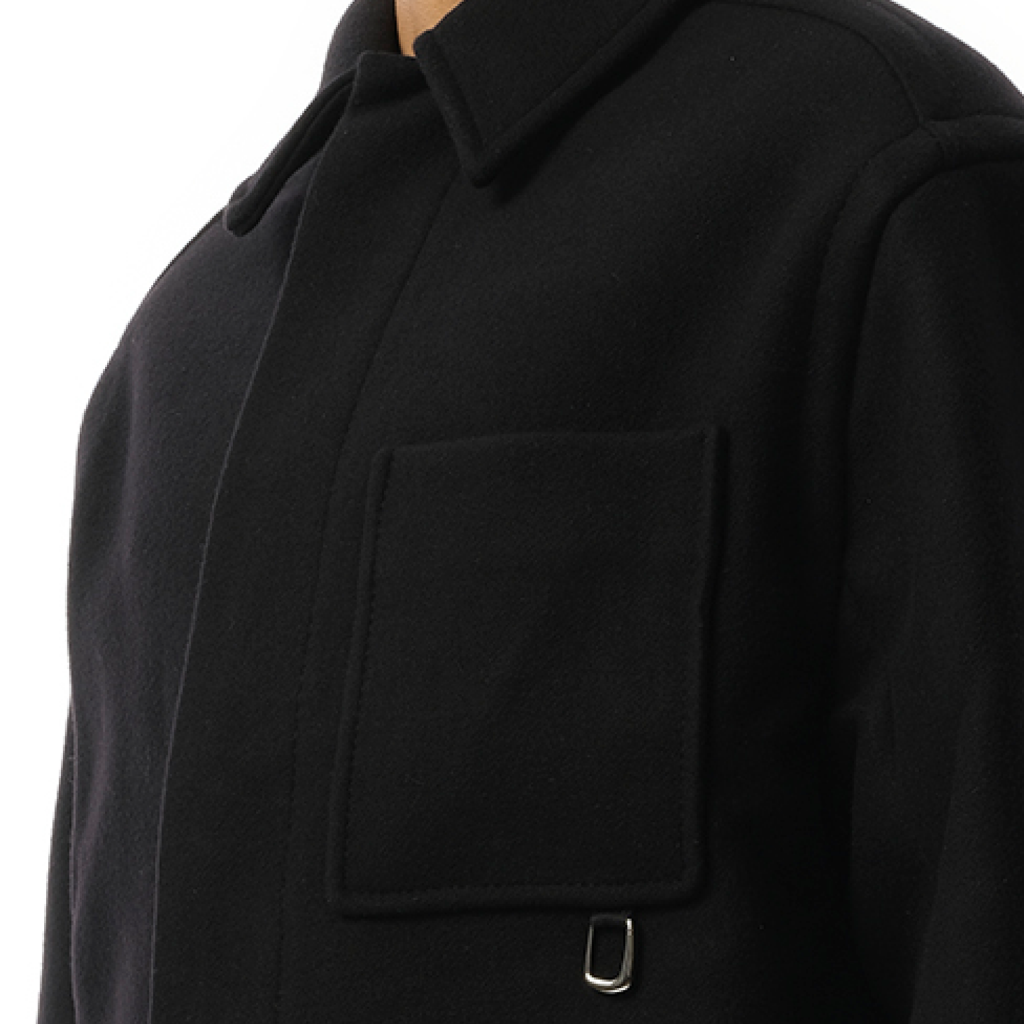 Le Manteau Court Jacket in Black