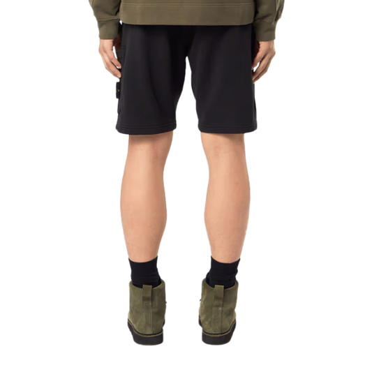 Stone Island Logo Patch Shorts in Black