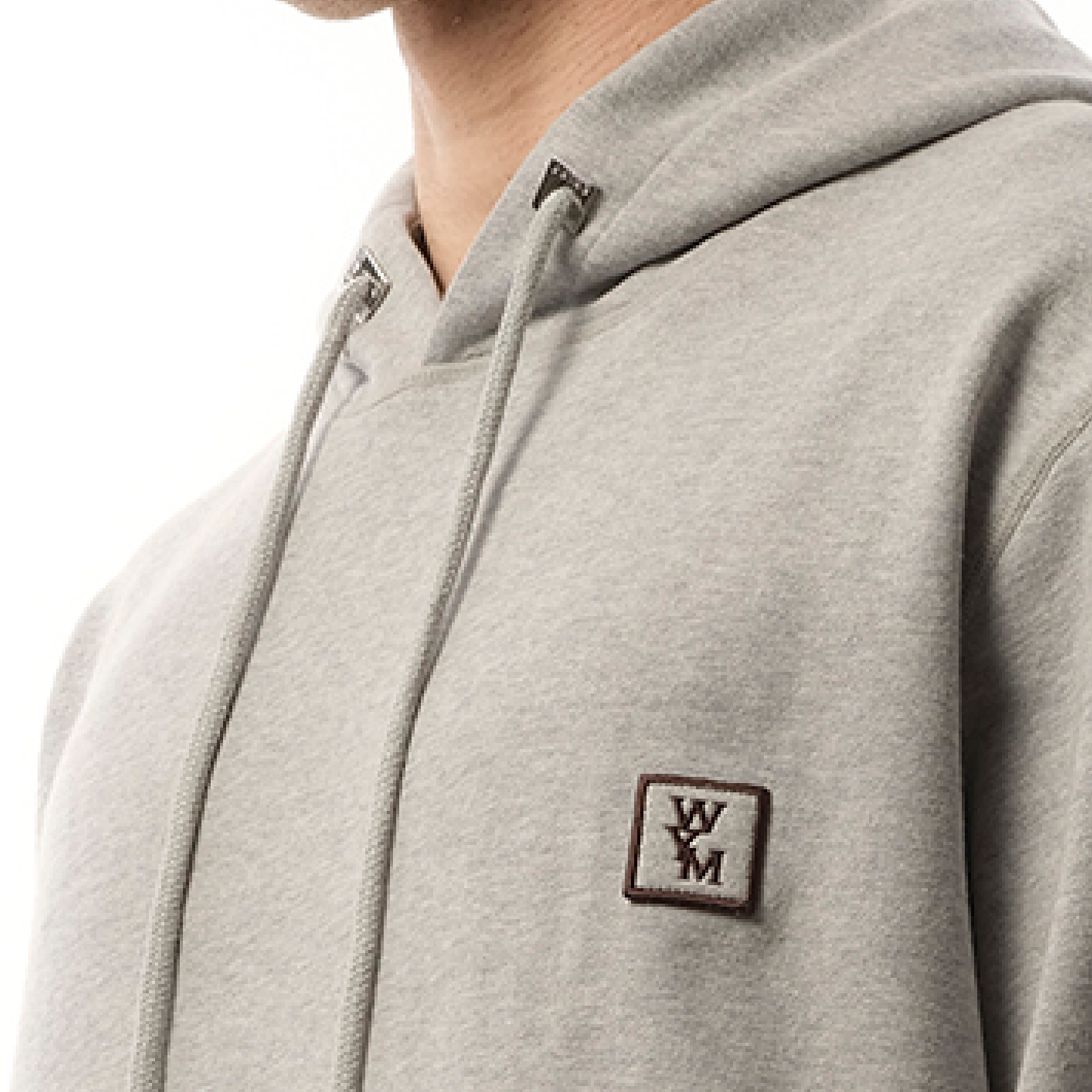 WYM Patch Hoodie in Grey