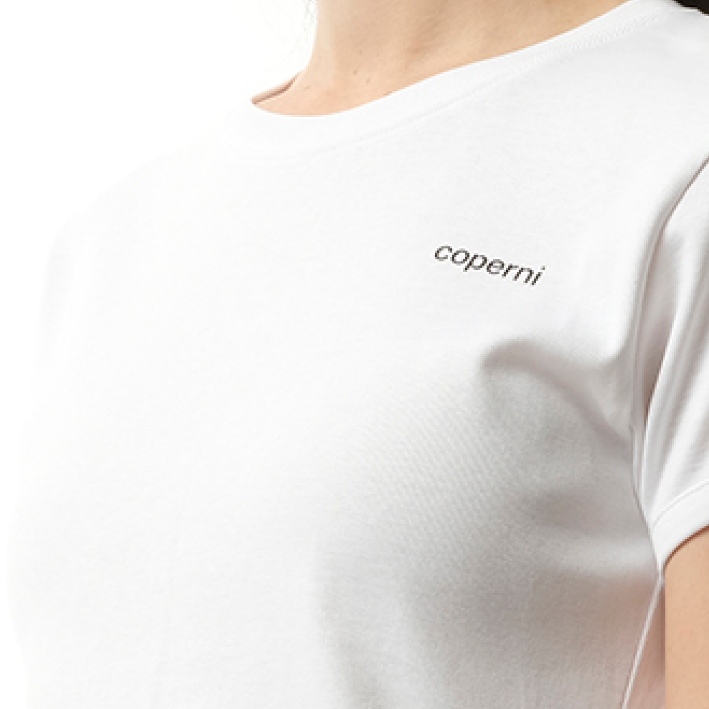 Logo Slim Fit T-Shirt in White/Black