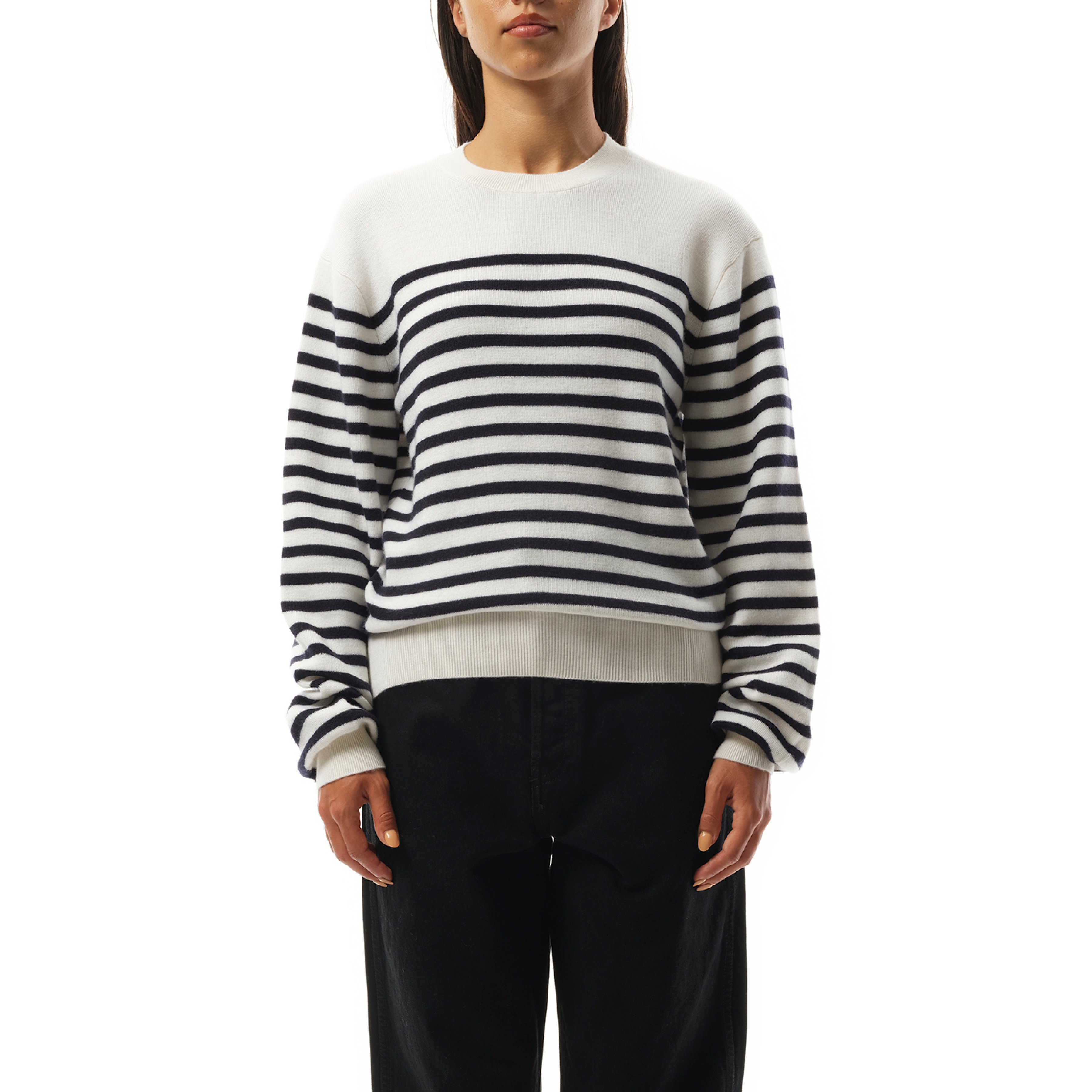 Viola Sweater in Glaze/Midnight Navy