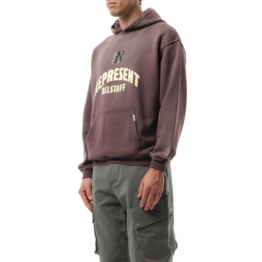 Represent X Belstaff Flame Pheonix Hoodie in Plum