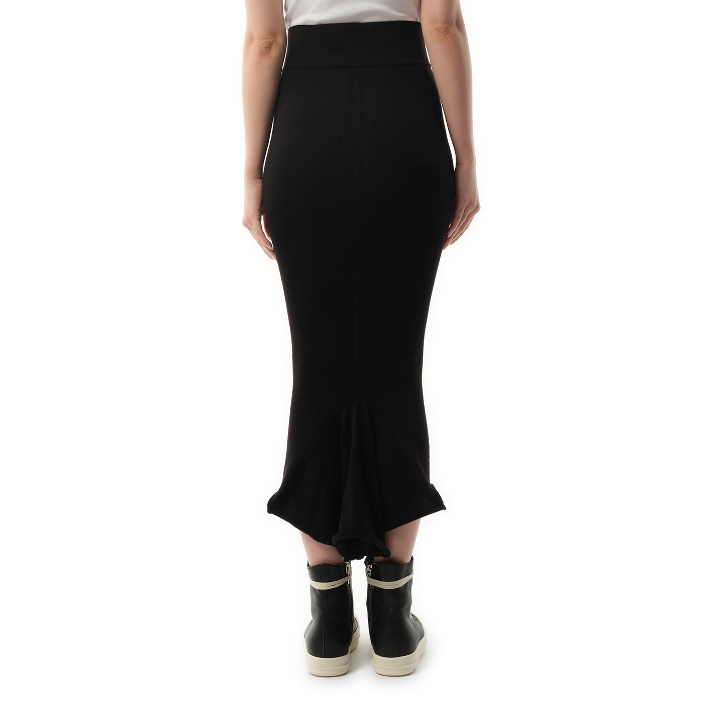 Calf Dauphine Skirt in Black