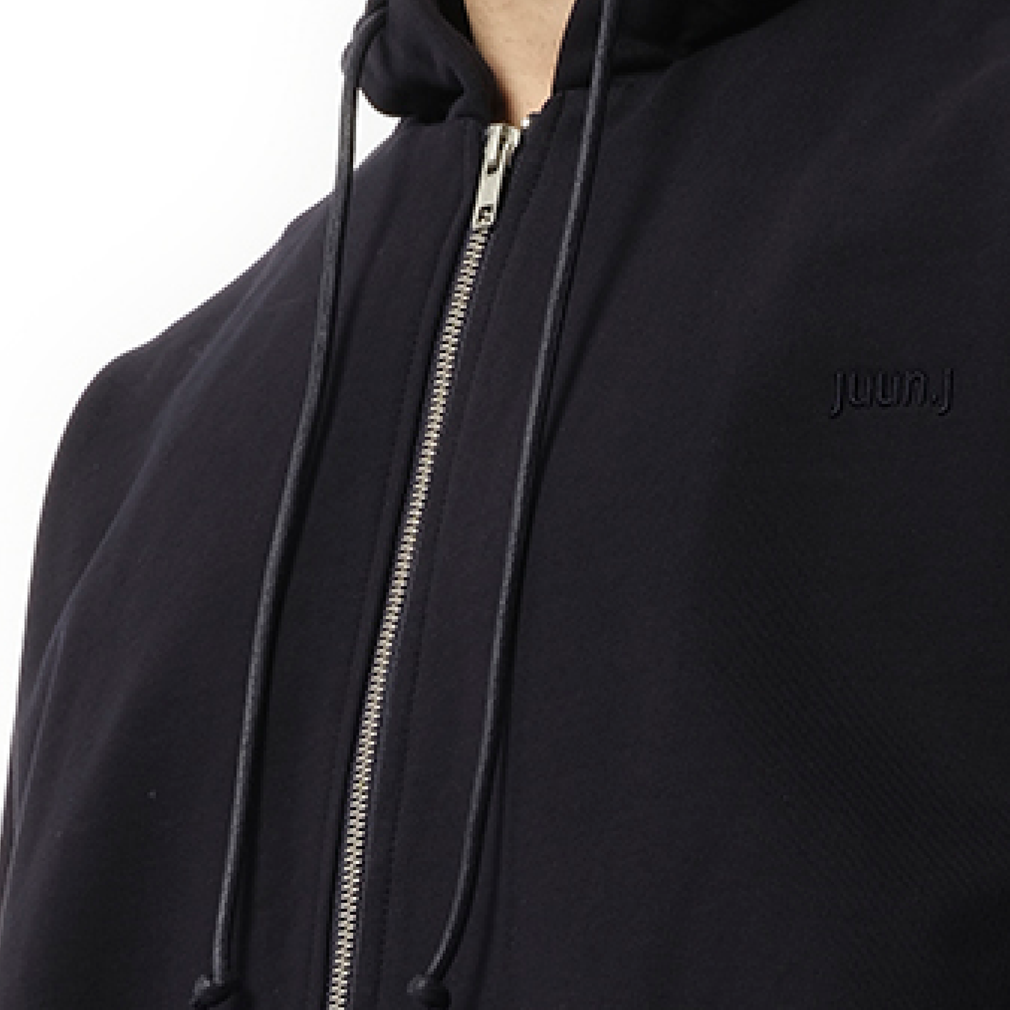 Essential Zip-Up Hoodie in Navy