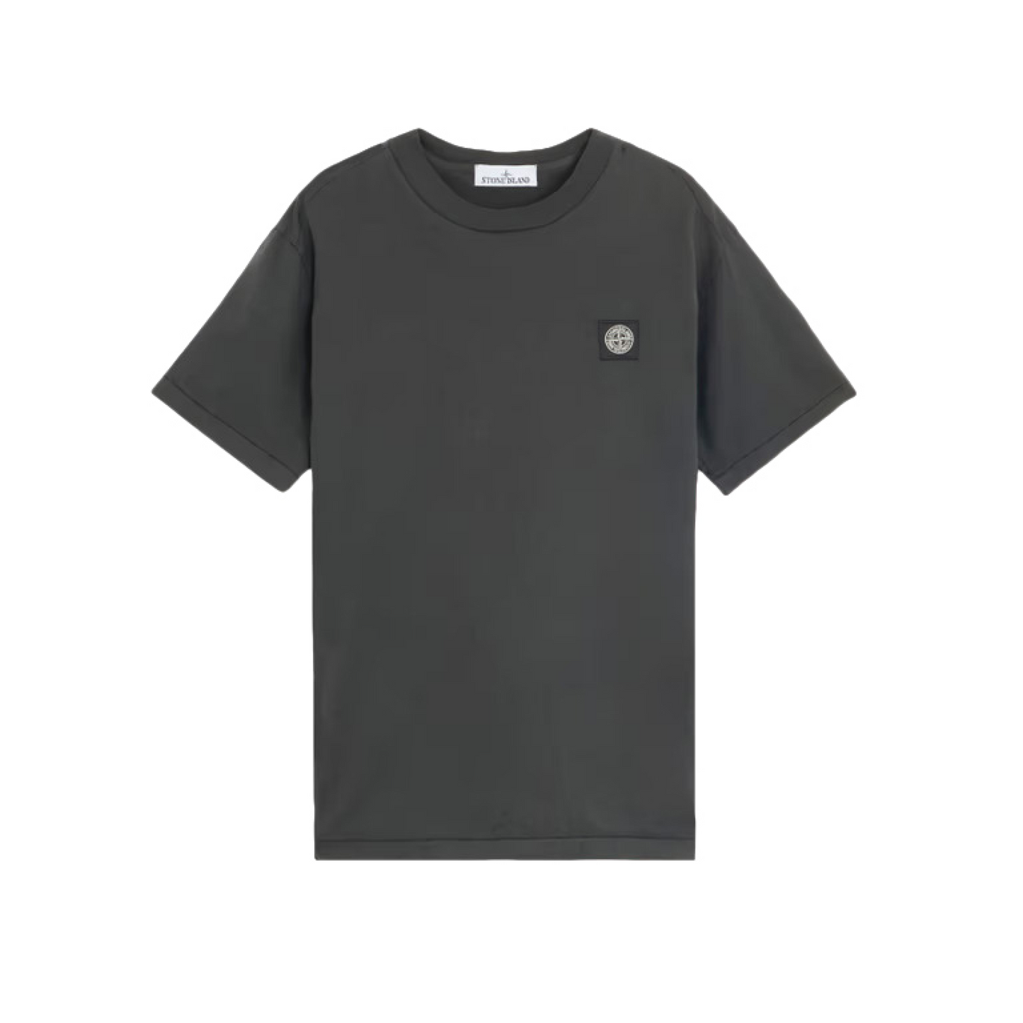 Stone Island Logo Patch T-Shirt in Lead Grey