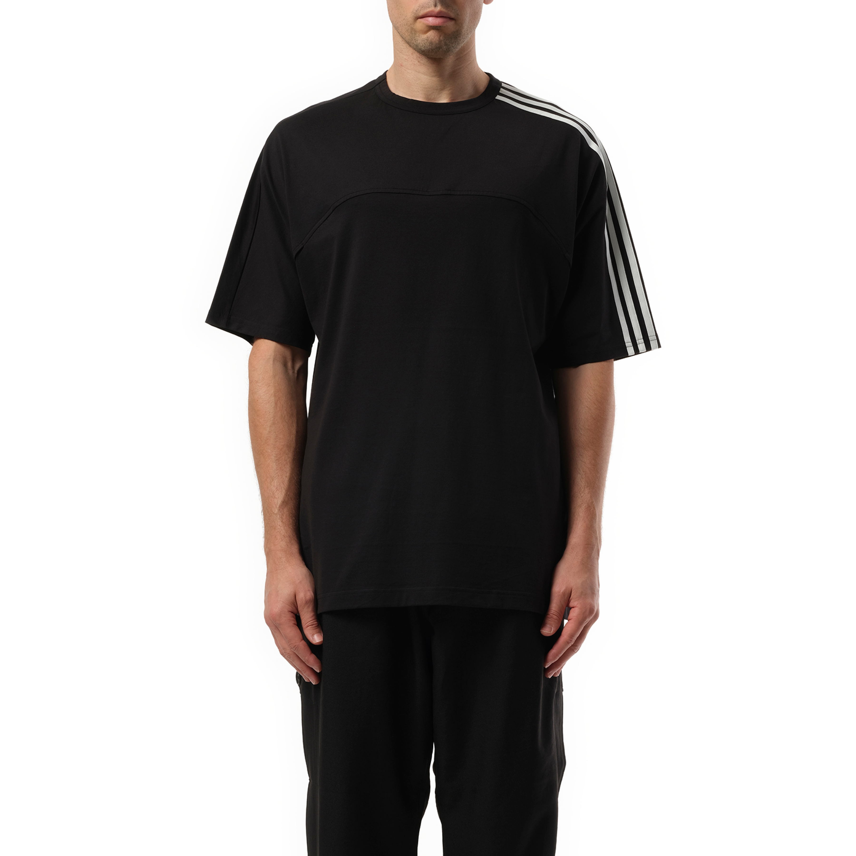 3 Stripe T-Shirt in Black