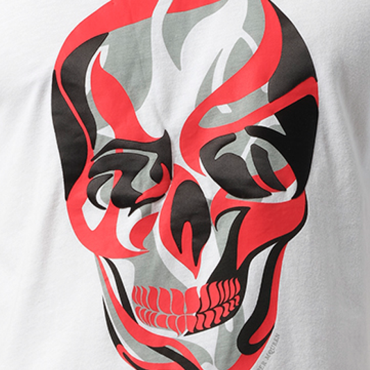 Abstract Skull T-Shirt in Multicolor