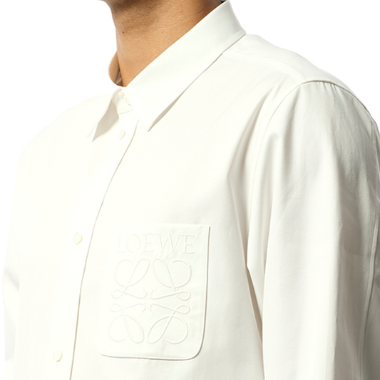 Anagram on Pocket Shirt in White