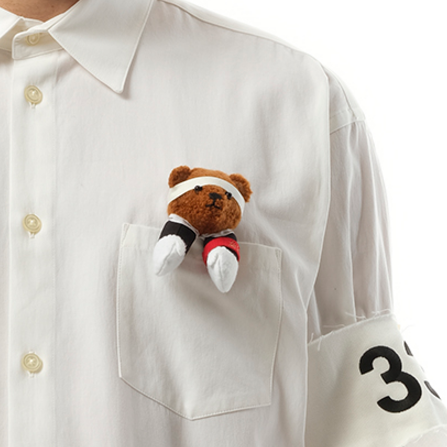 Support Group Bear Shirt in White