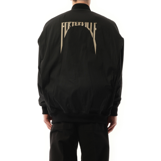 Porterville Embroidered Jumbo Peter Jacket in Black/Pearl