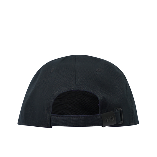 Y-3 Tonal Logo Cap in Black