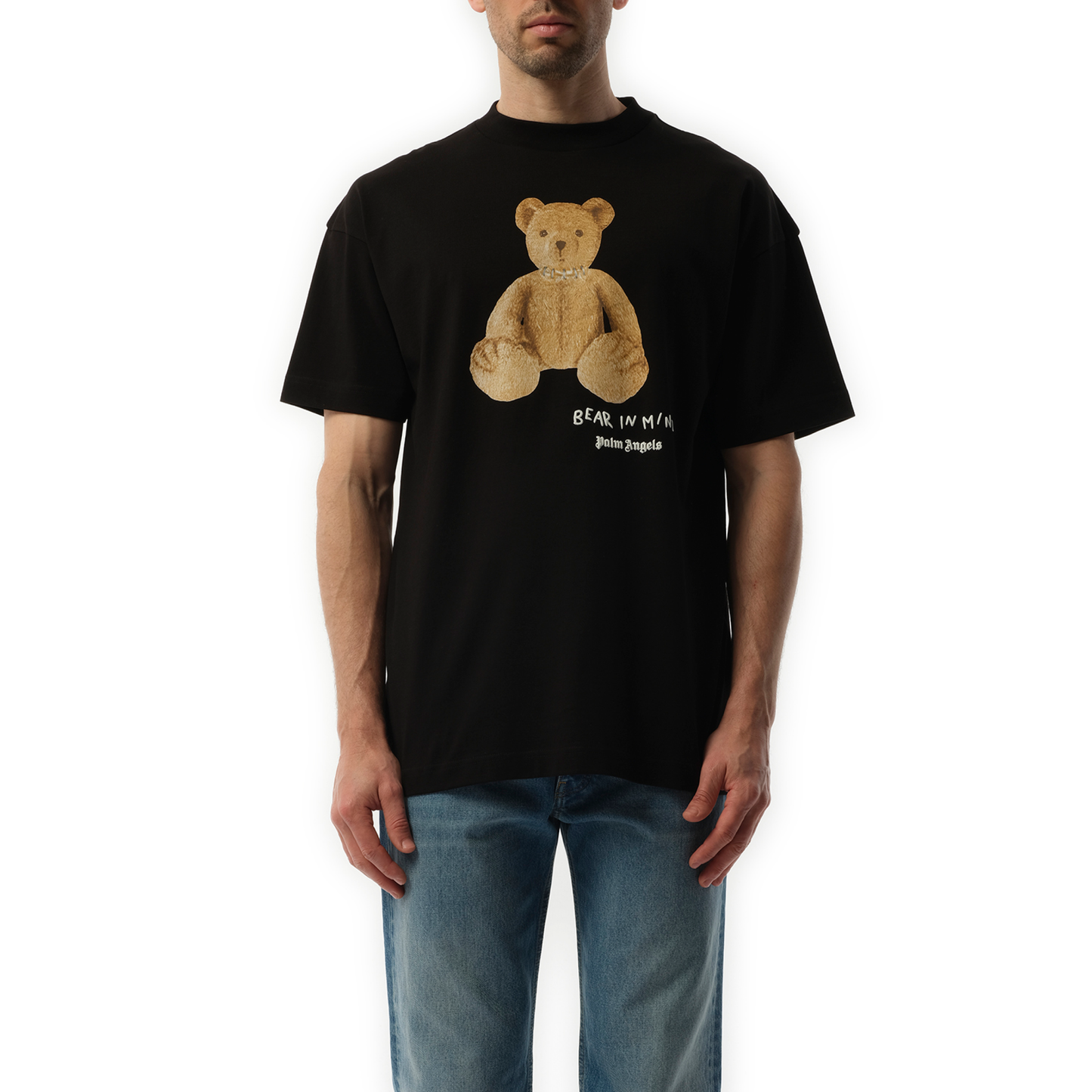 Bear in Mind Regular T-Shirt in Black/Brown