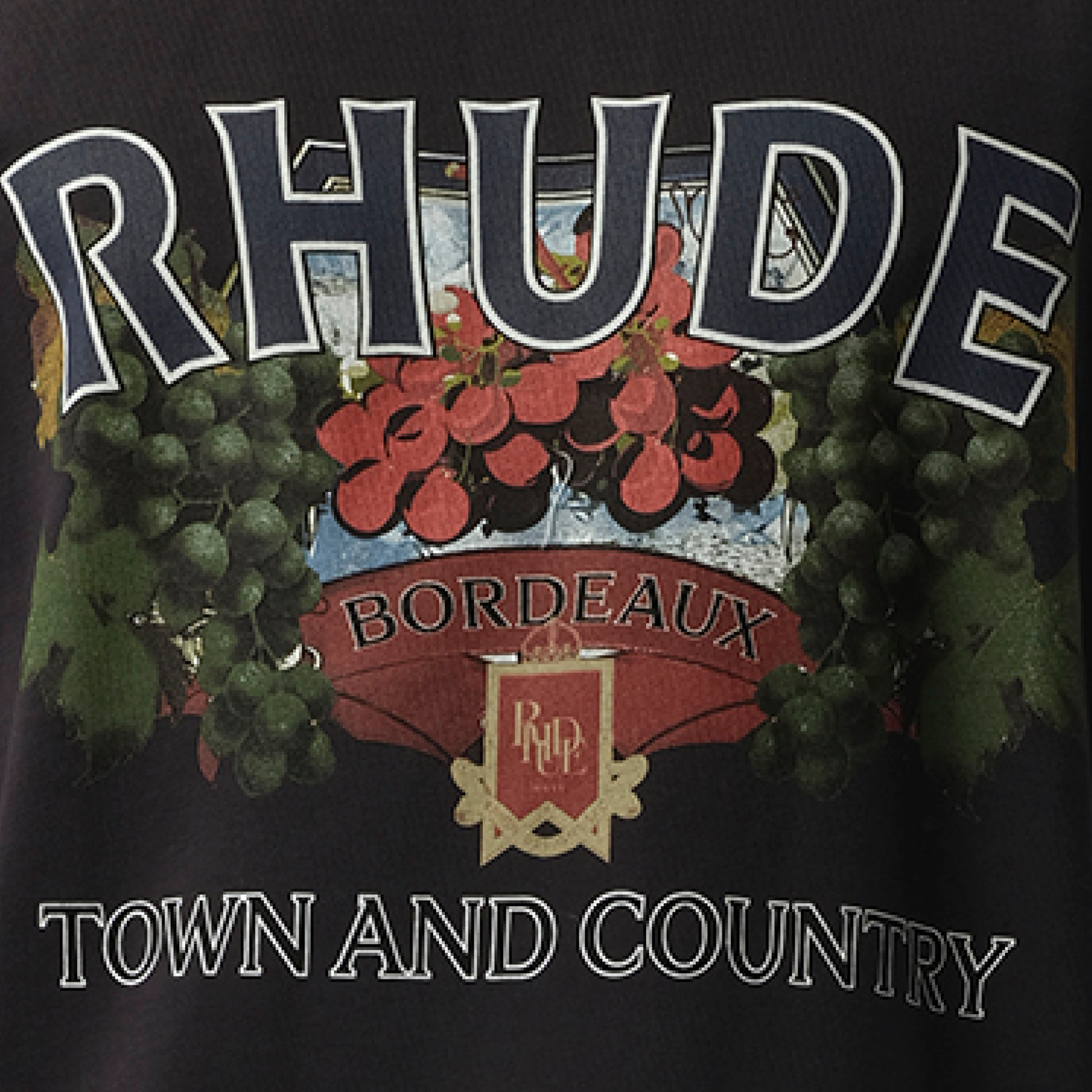 Town And Country T-Shirt in Vintage Black