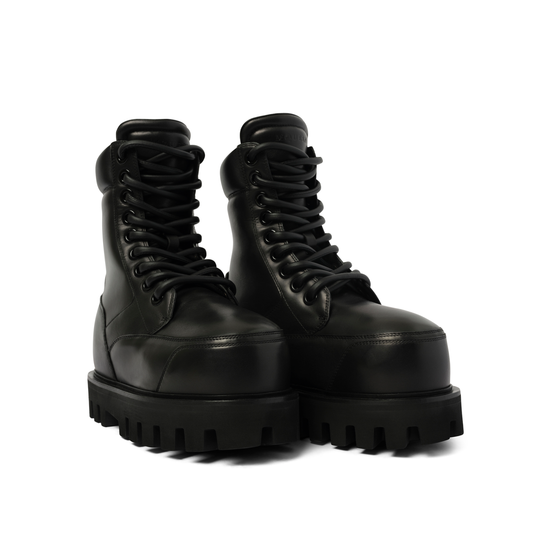 Parachute Ankle Boots in Black