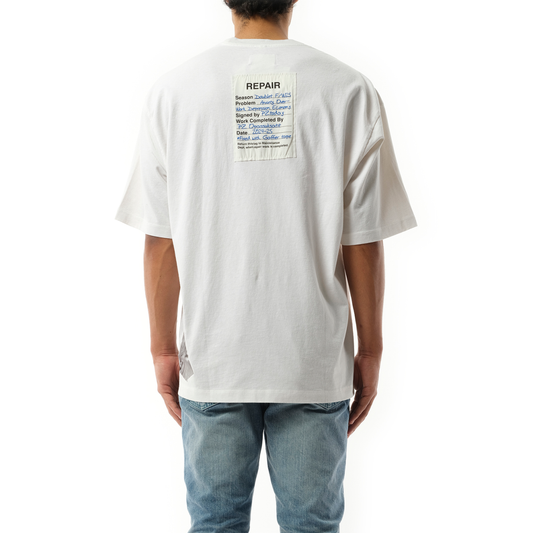 Gaffer Tape Repair T-Shirt in White